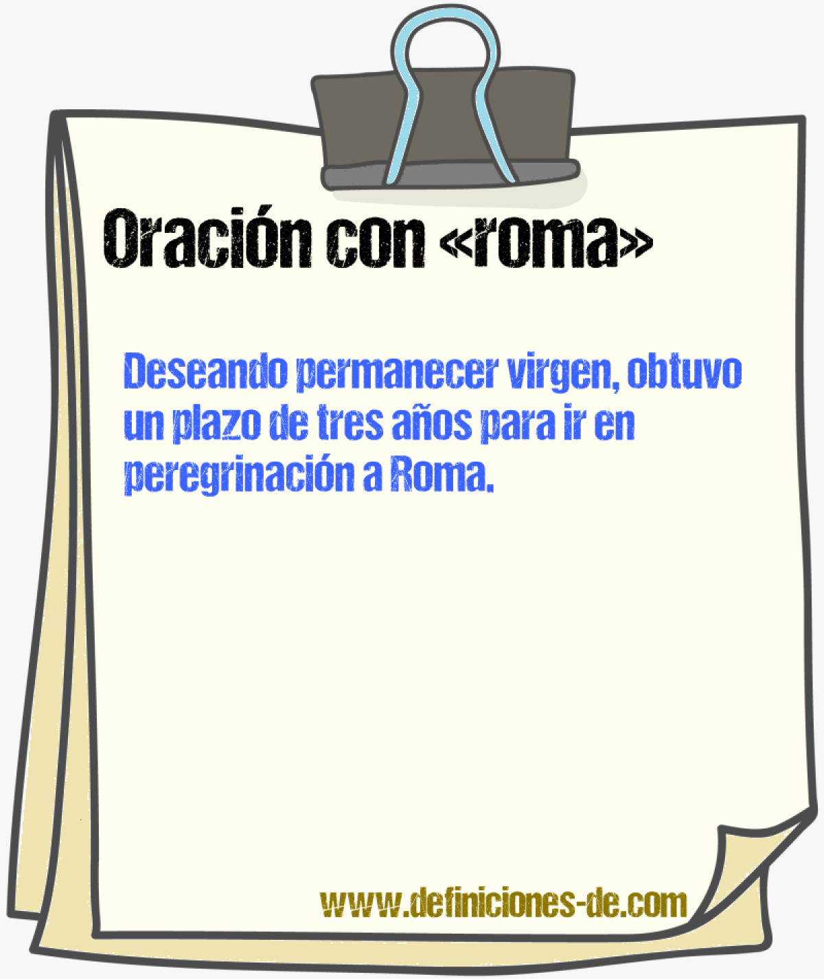 Ejemplos de oraciones con roma