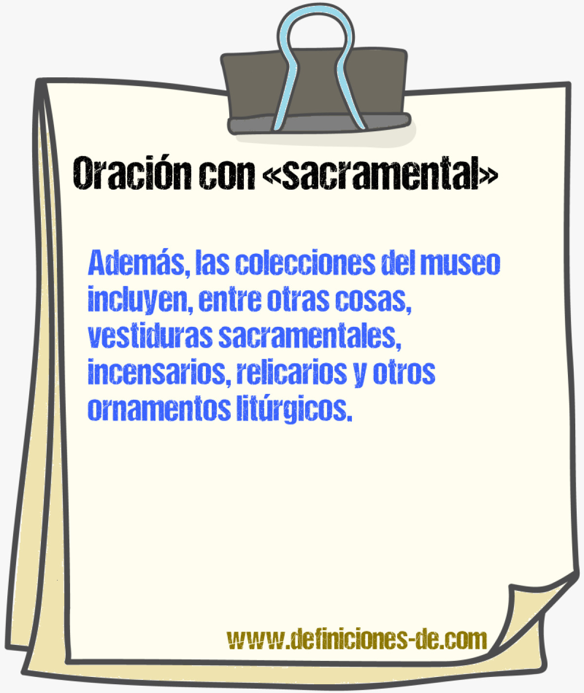 Ejemplos de oraciones con sacramental
