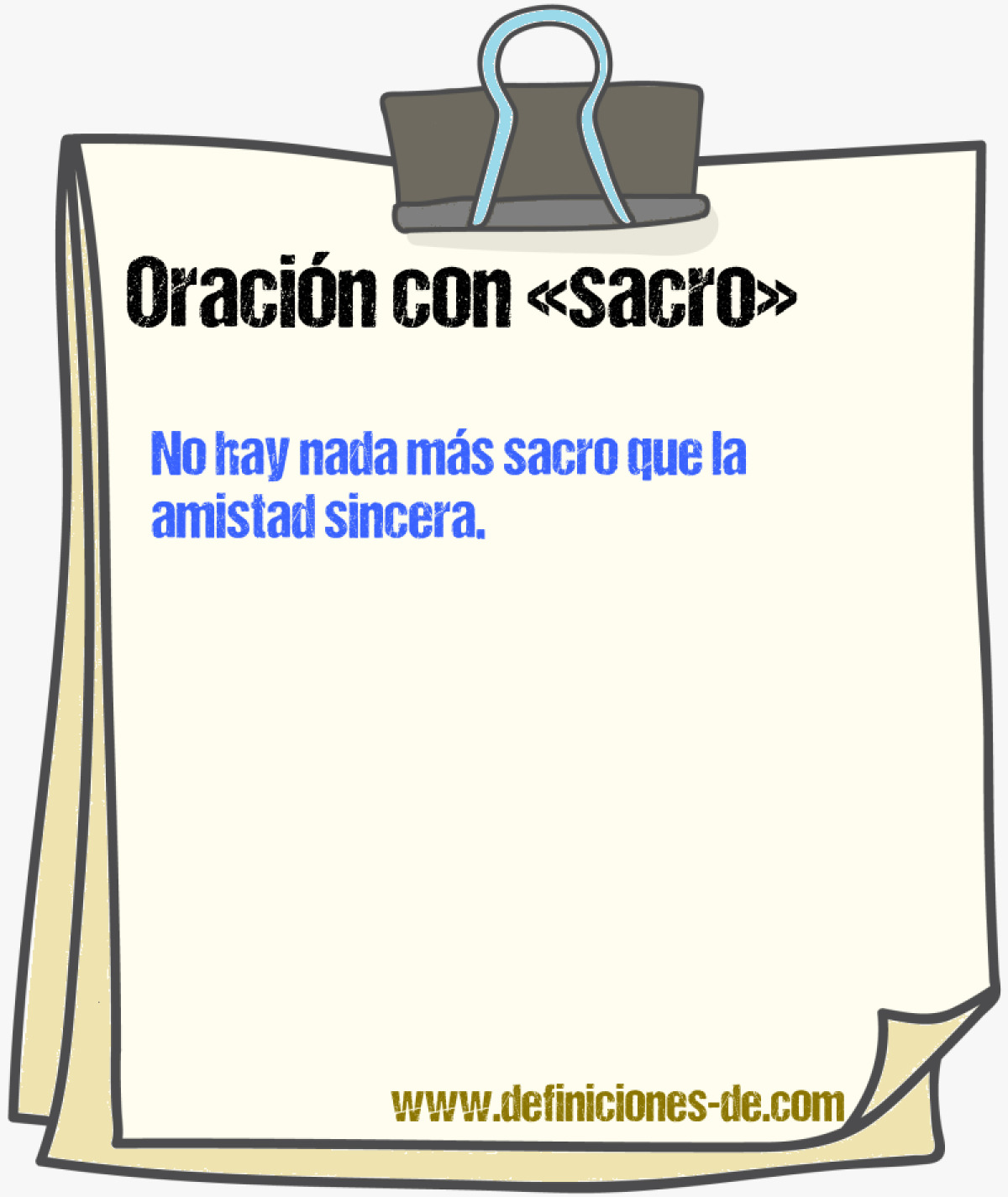 Ejemplos de oraciones con sacro