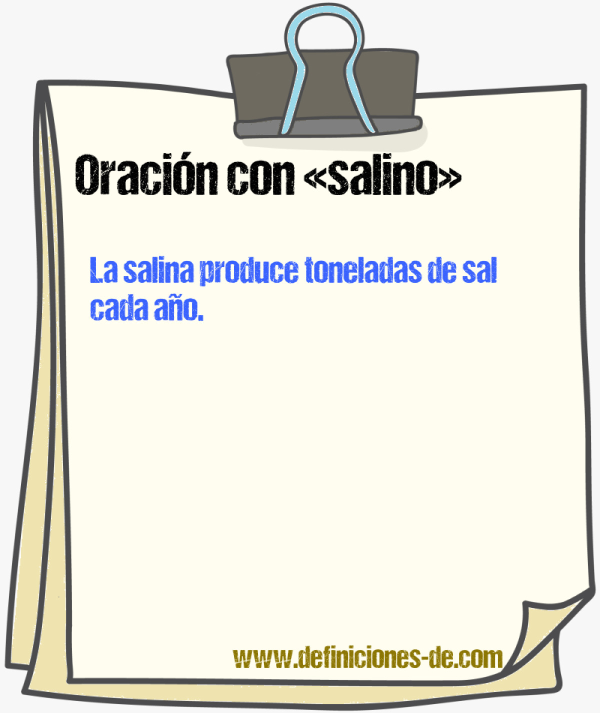 Ejemplos de oraciones con salino