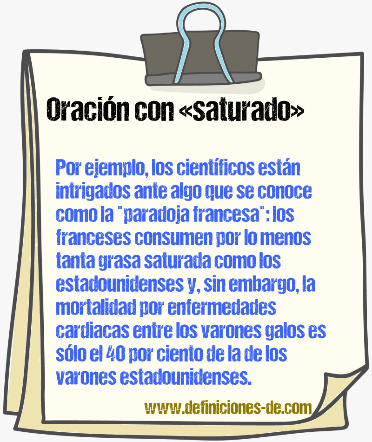 Ejemplos de oraciones con saturado