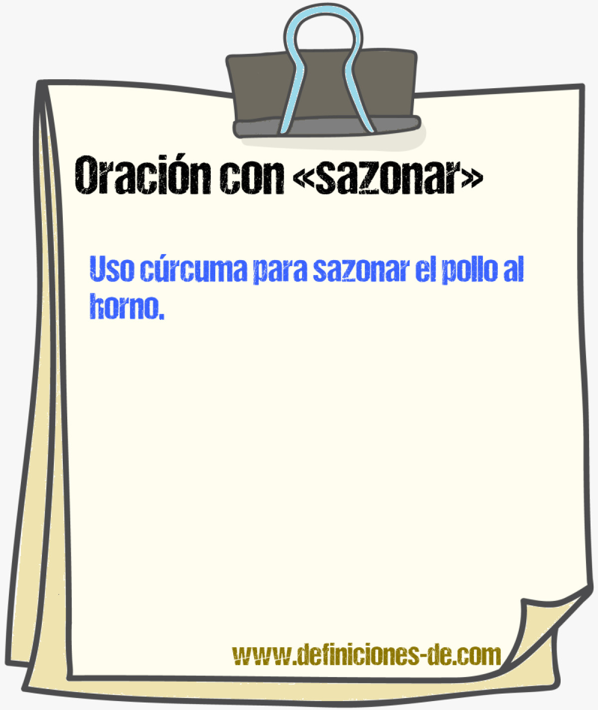 Ejemplos de oraciones con sazonar