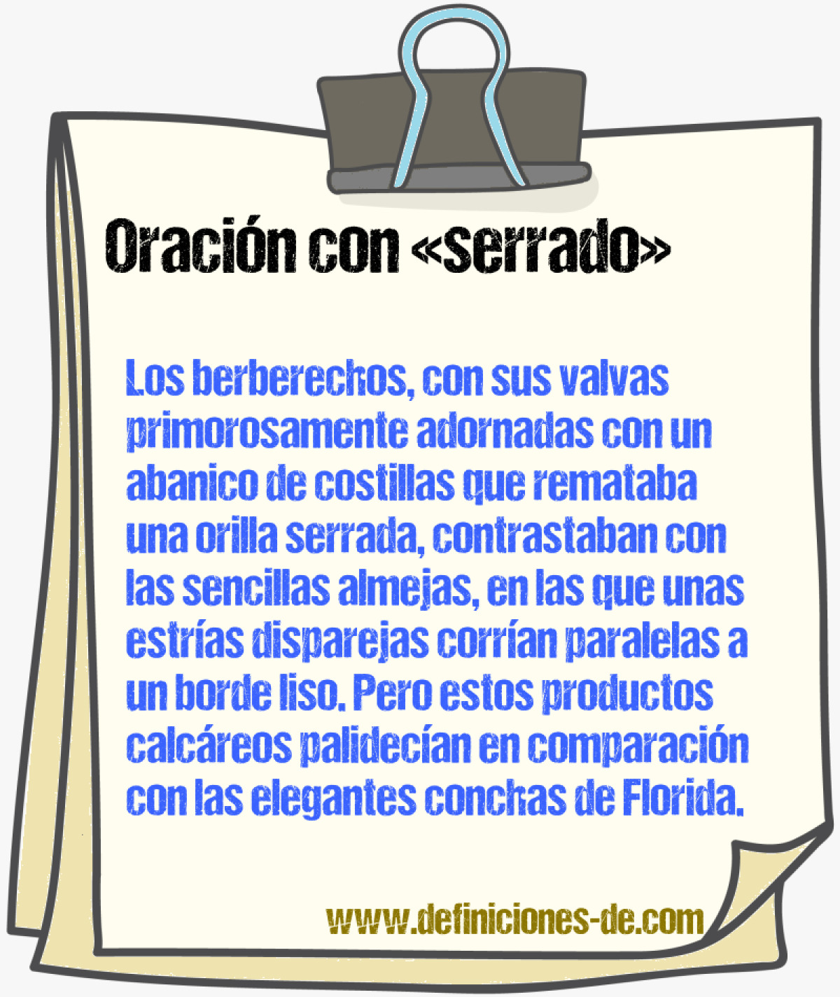 Ejemplos de oraciones con serrado