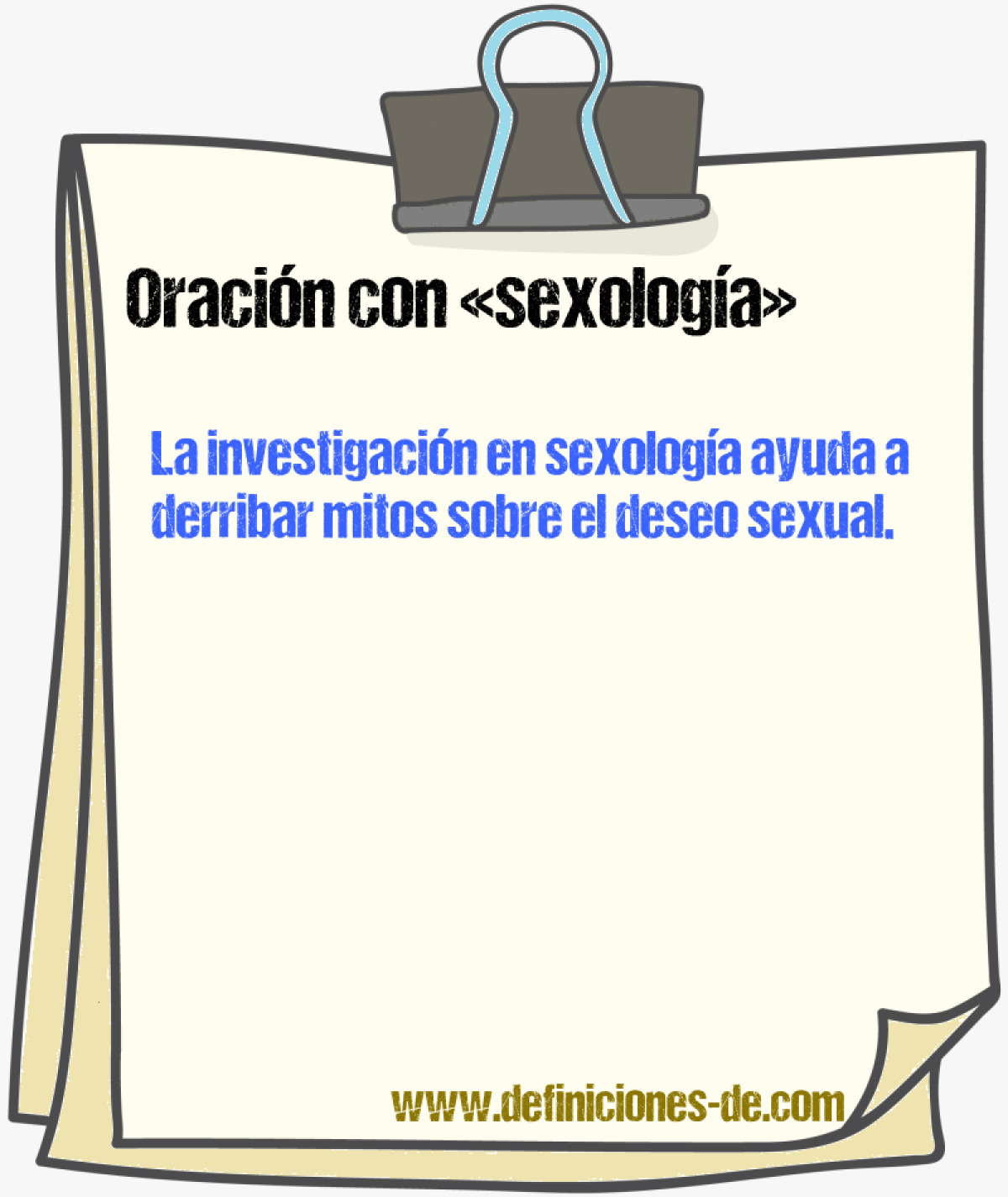 Ejemplos de oraciones con sexologa