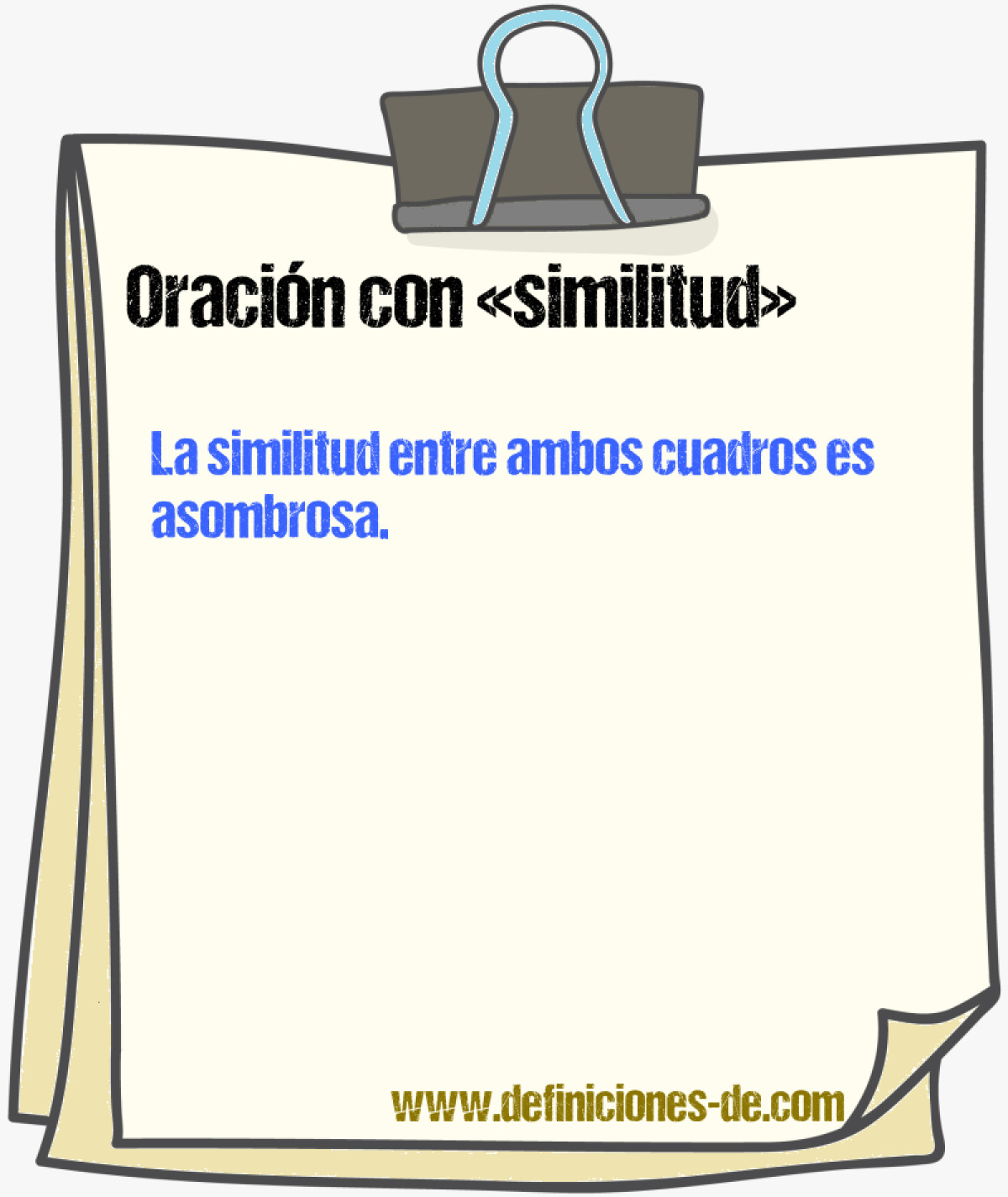 Ejemplos de oraciones con similitud