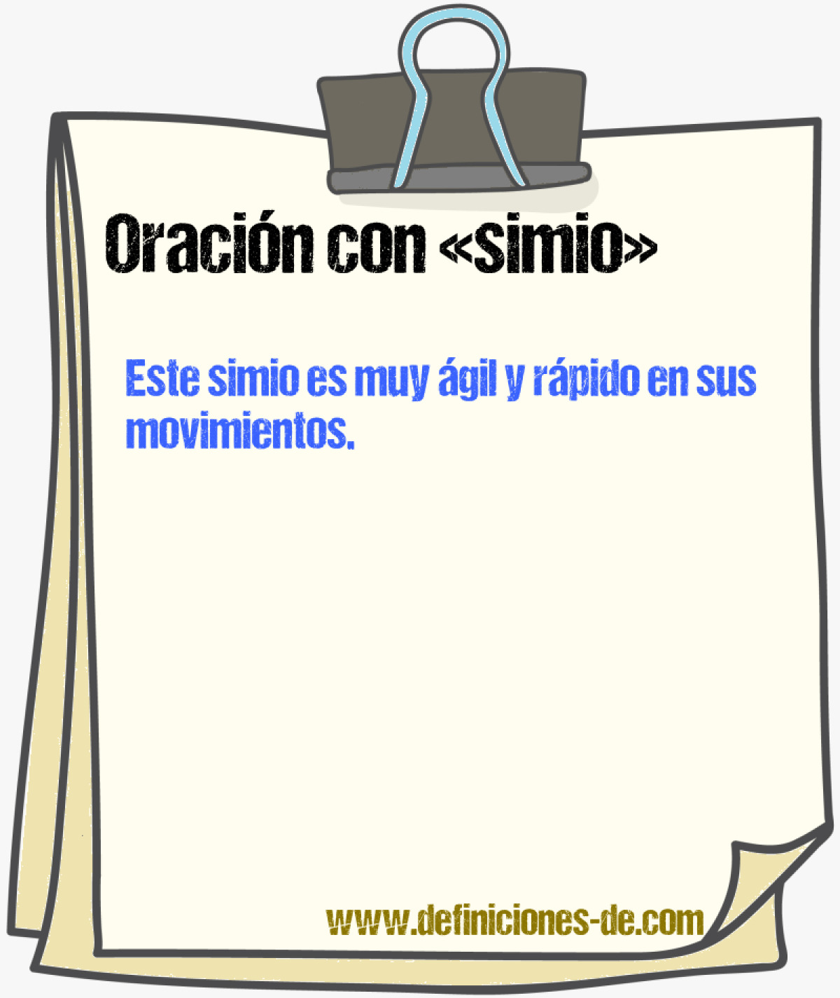 Ejemplos de oraciones con simio