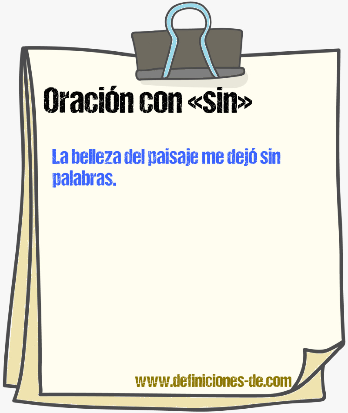 Ejemplos de oraciones con sin