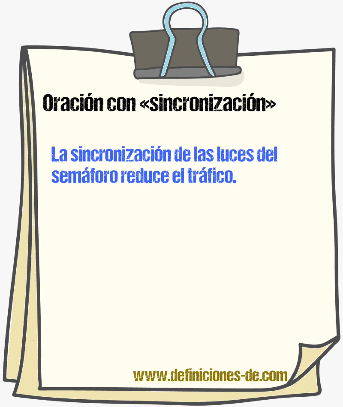 Ejemplos de oraciones con sincronizacin