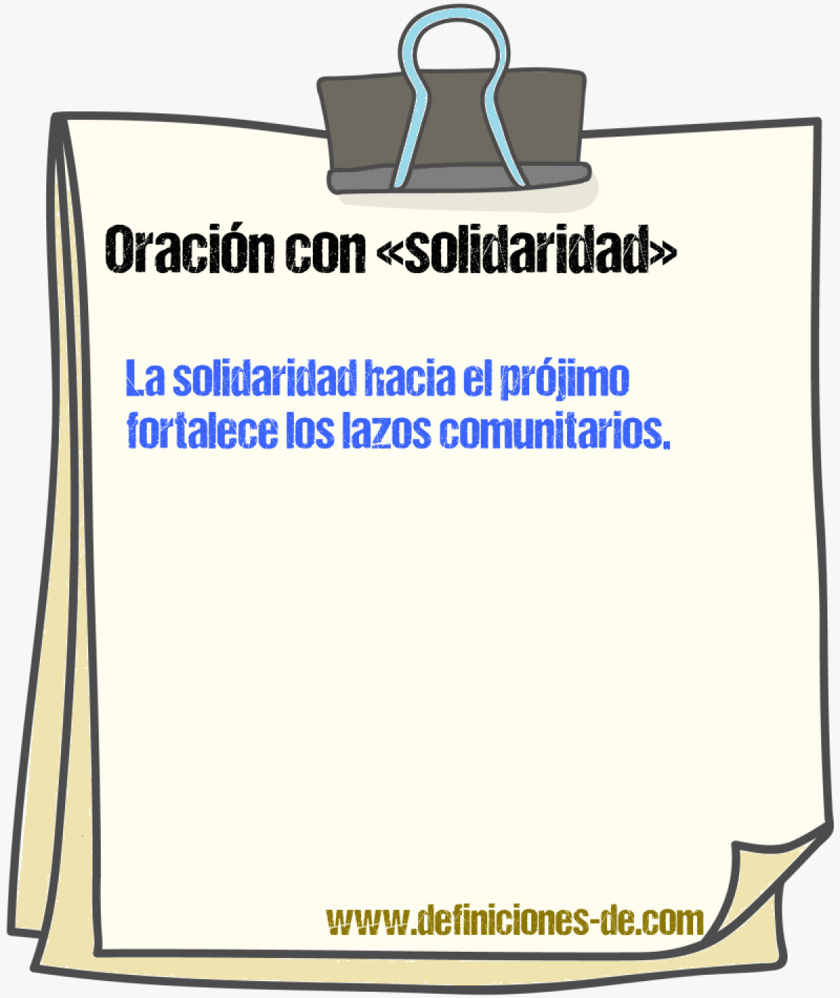 Ejemplos de oraciones con solidaridad