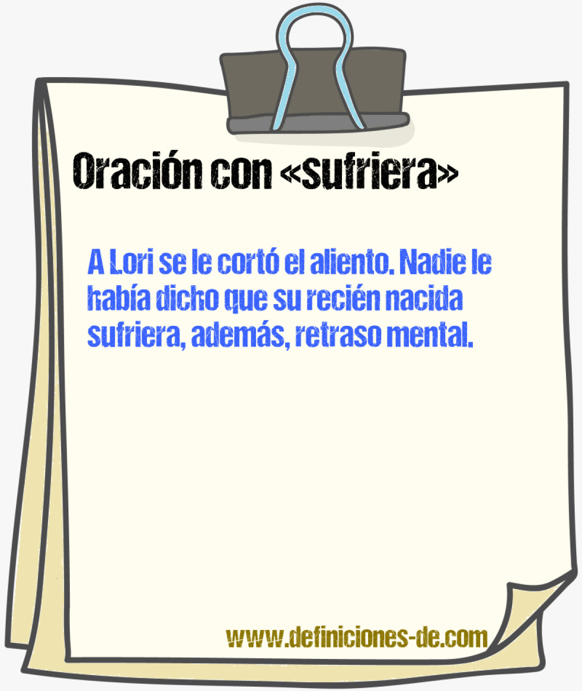 Ejemplos de oraciones con sufriera