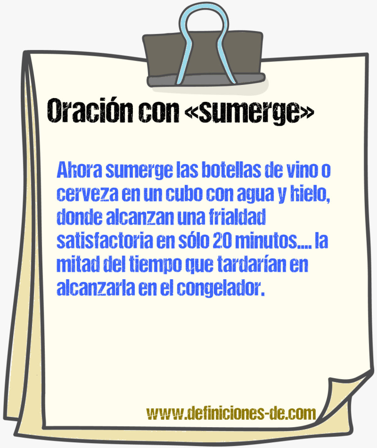 Ejemplos de oraciones con sumerge