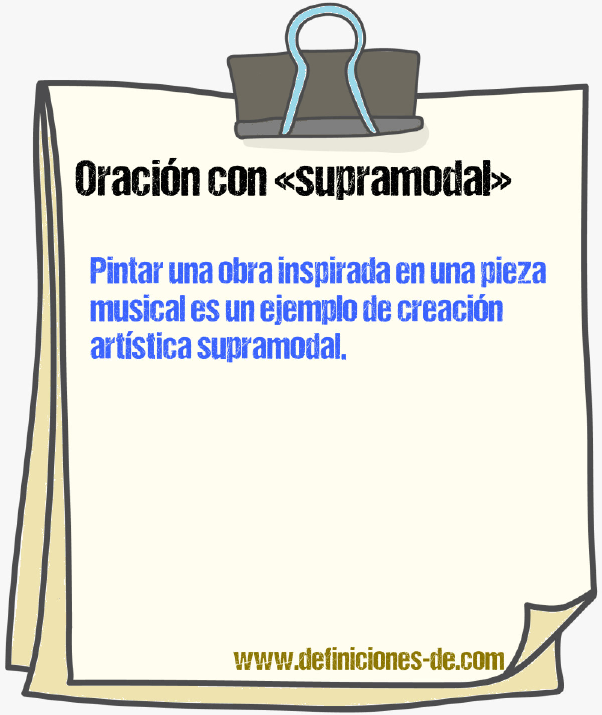 Ejemplos de oraciones con supramodal