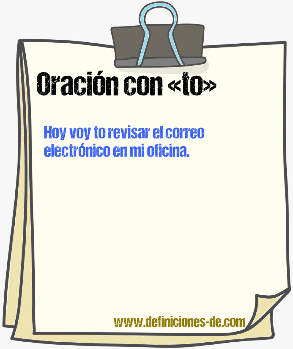 Ejemplos de oraciones con to