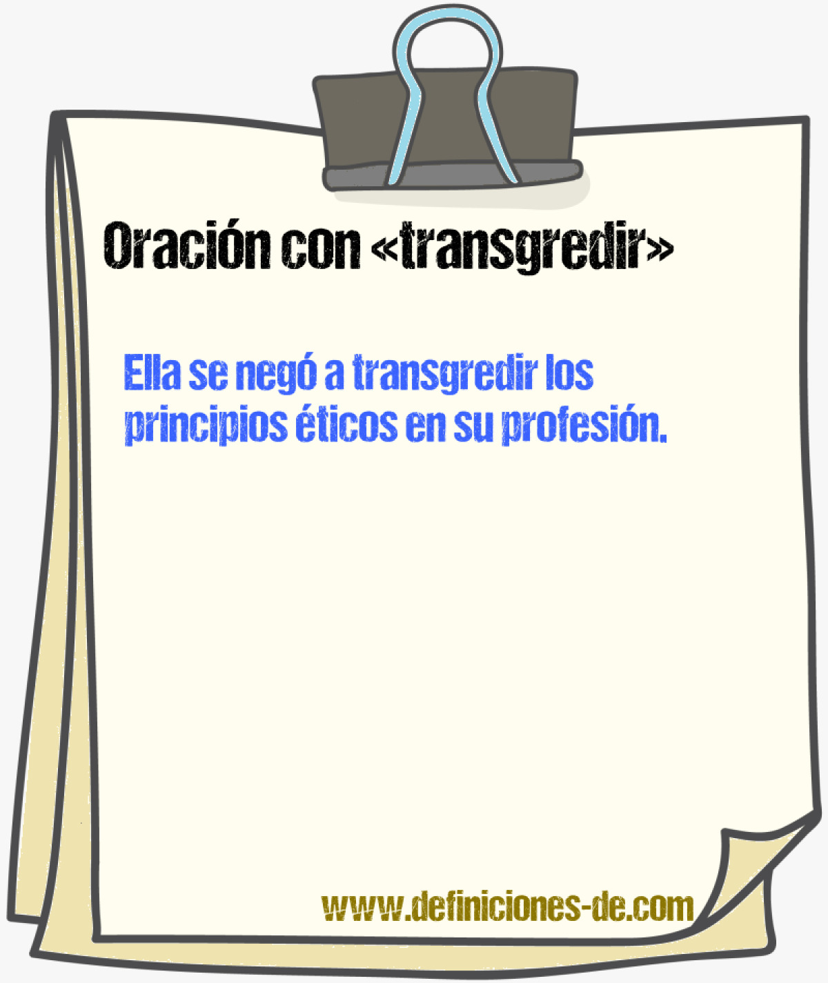 Ejemplos de oraciones con transgredir