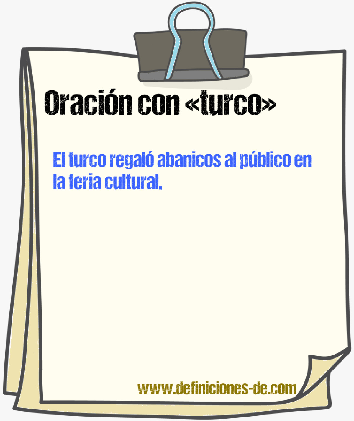 Ejemplos de oraciones con turco