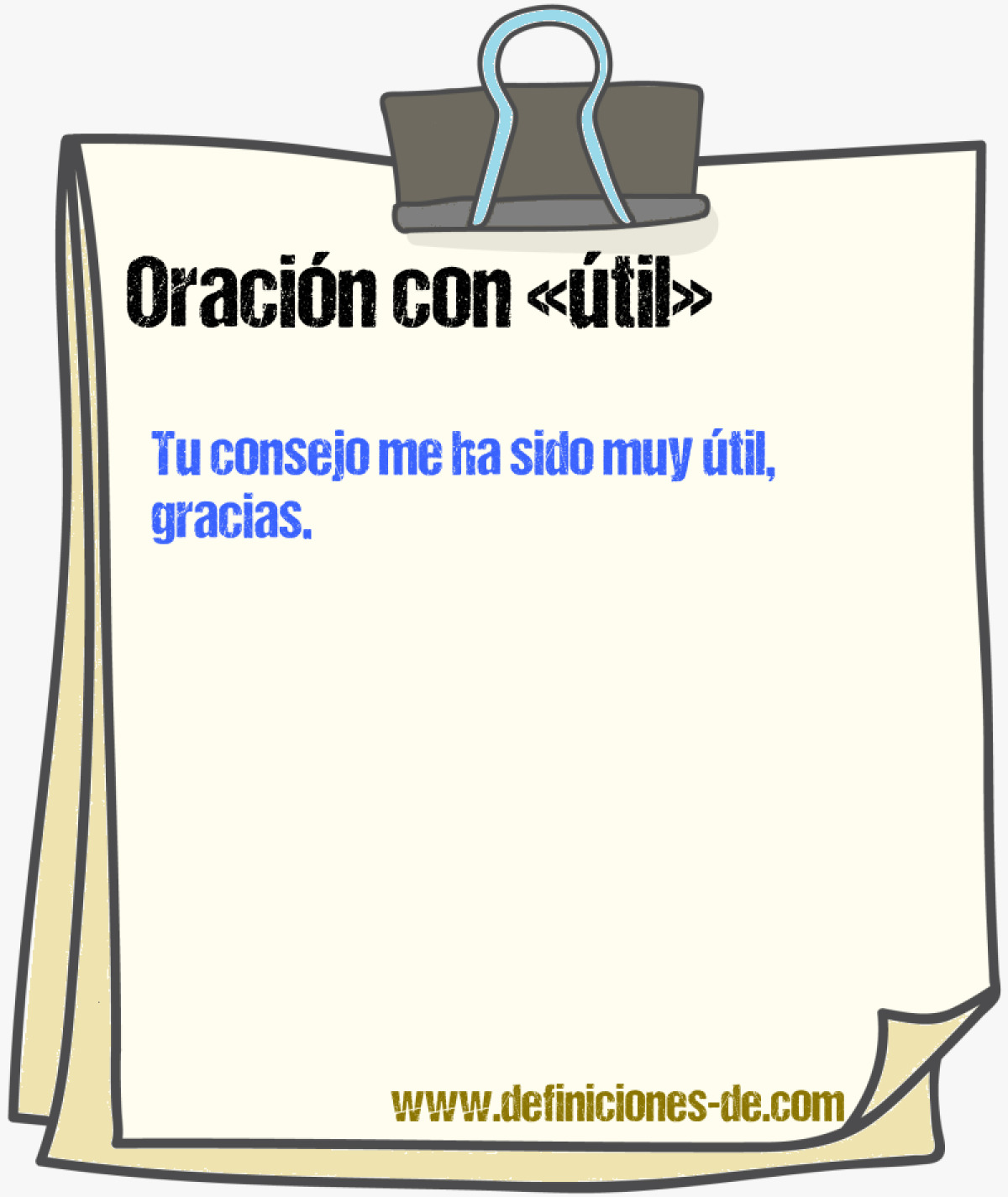 Ejemplos de oraciones con til