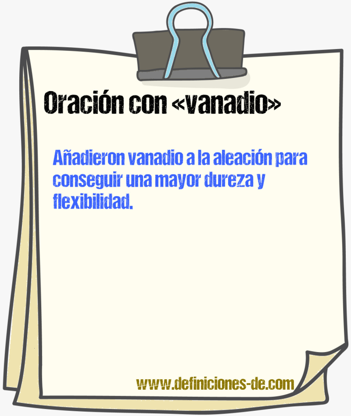 Ejemplos de oraciones con vanadio