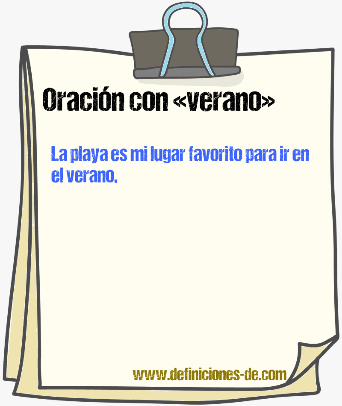 Ejemplos de oraciones con verano