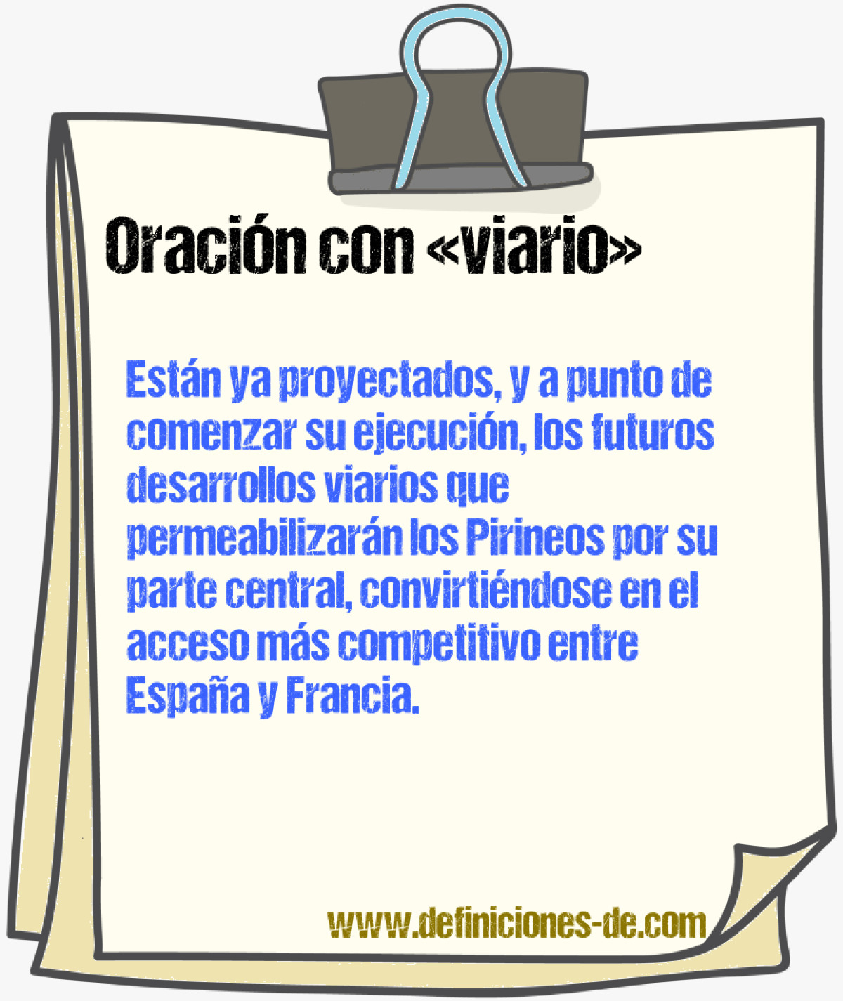 Ejemplos de oraciones con viario