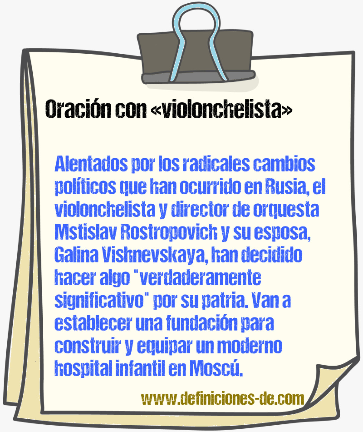 Ejemplos de oraciones con violonchelista