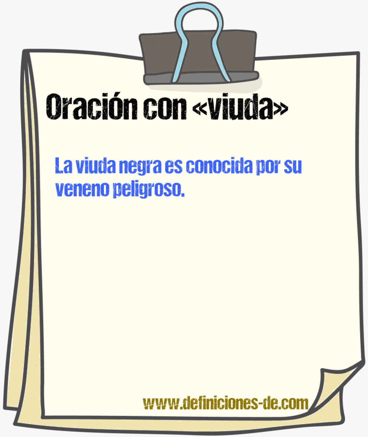 Ejemplos de oraciones con viuda