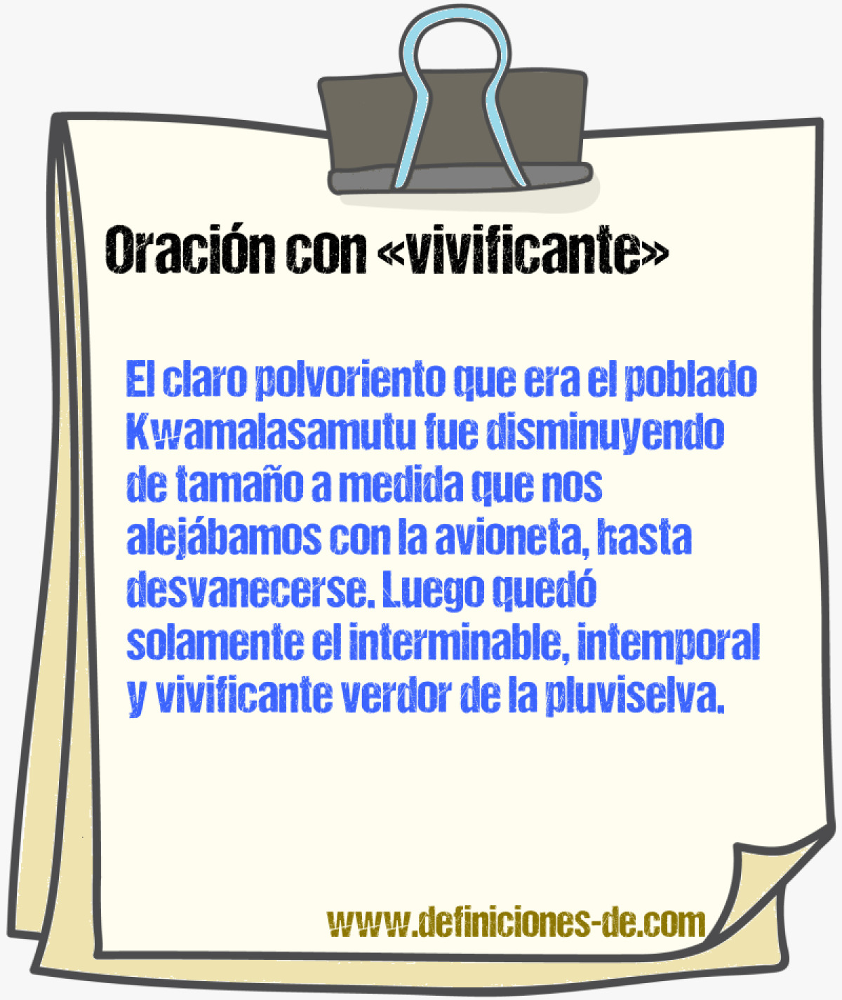 Ejemplos de oraciones con vivificante