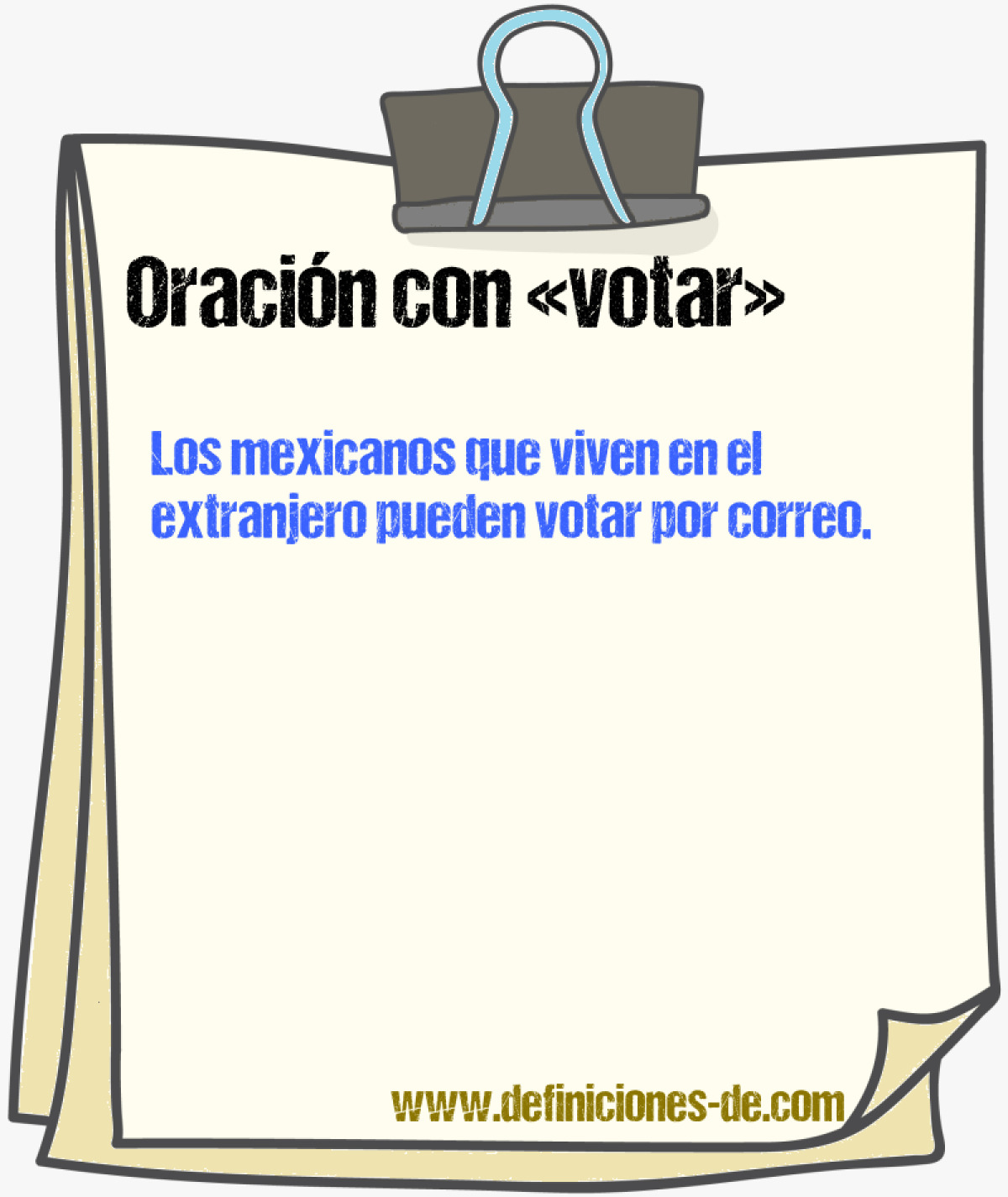 Ejemplos de oraciones con votar