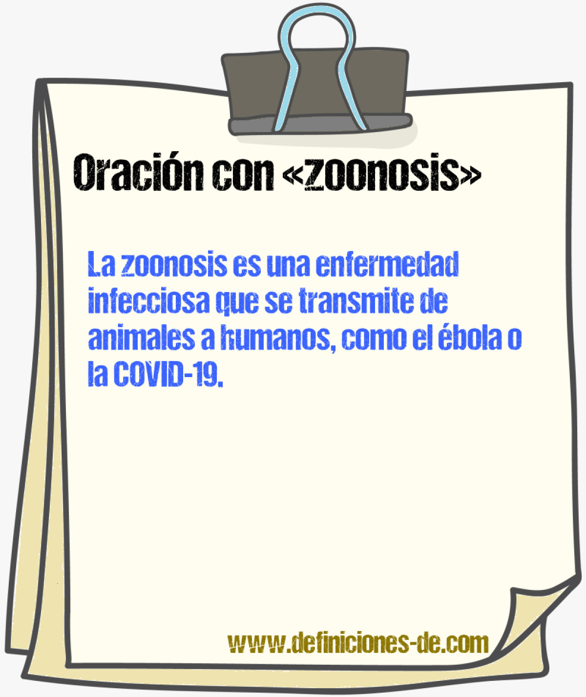 Ejemplos de oraciones con zoonosis