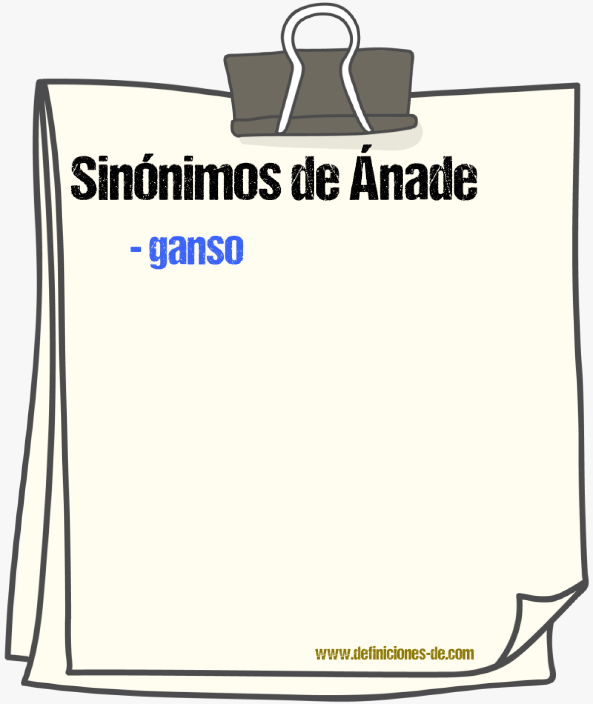 Sinnimos de nade