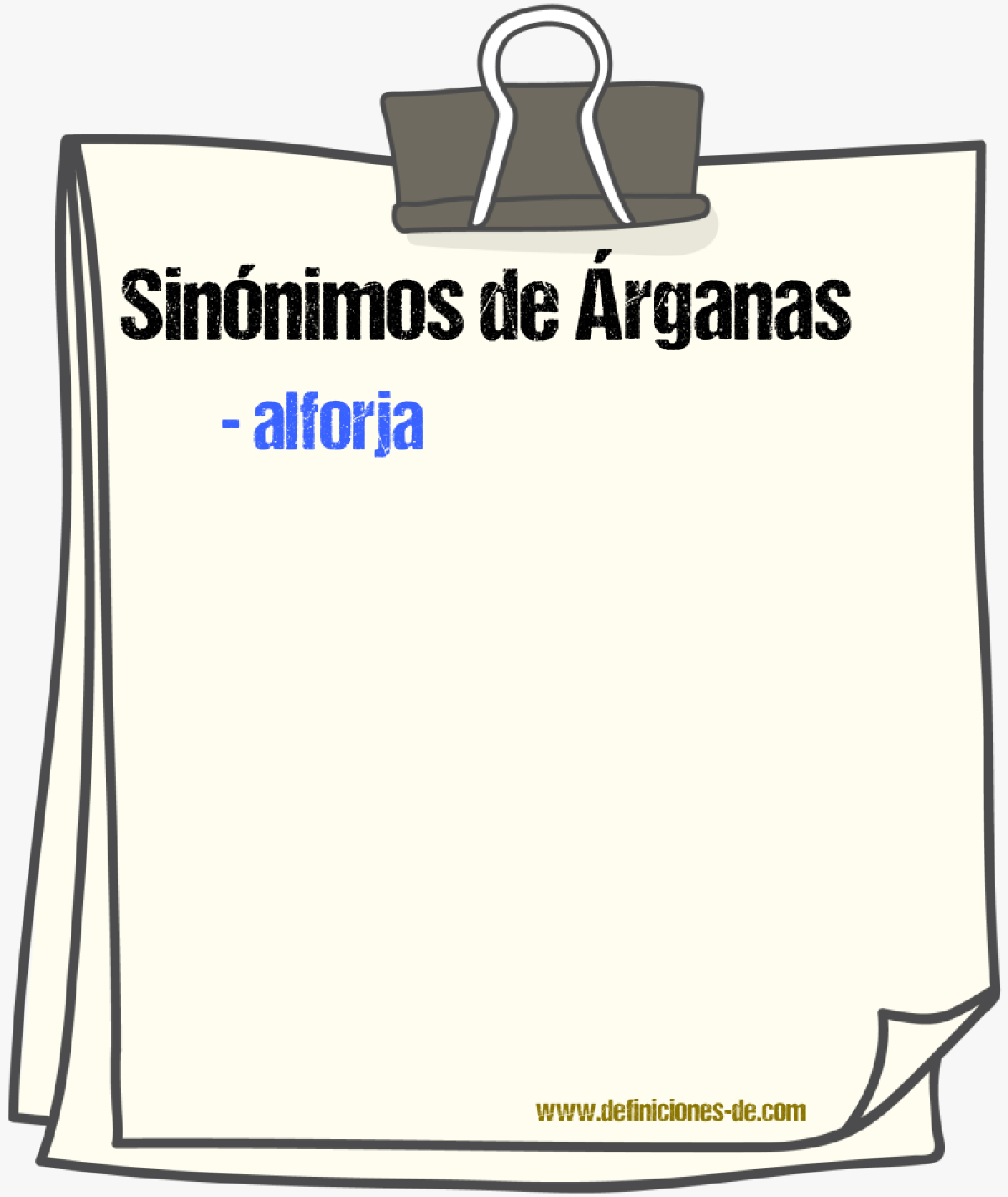 Sinnimos de rganas