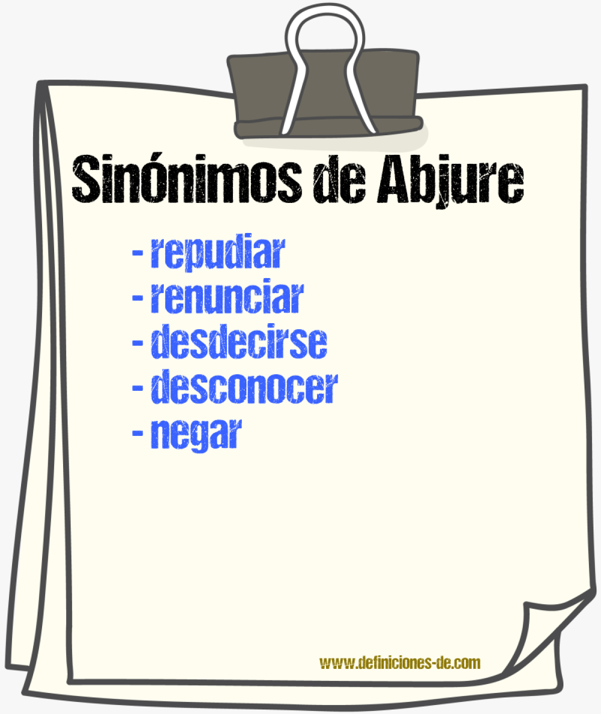 Sinónimos de abjure