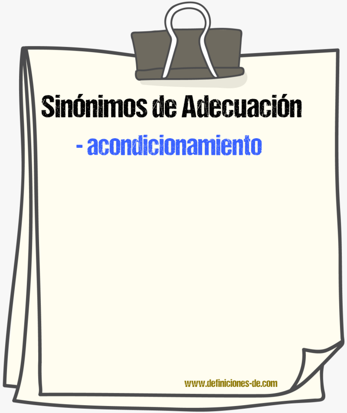 Sinnimos de adecuacin