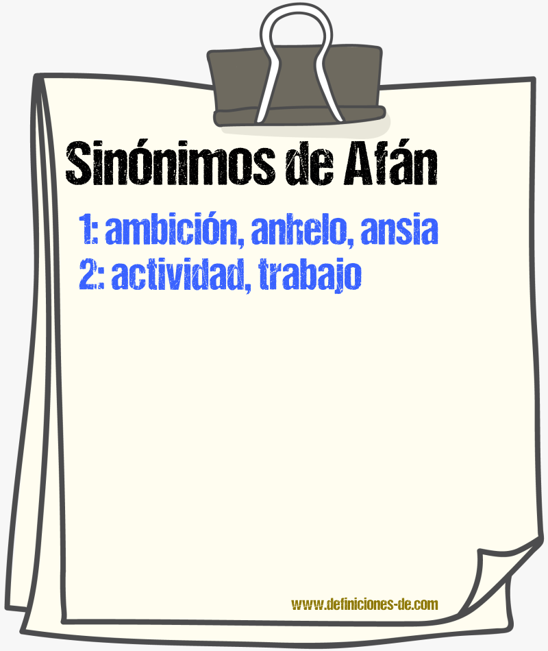 Sinnimos de afn