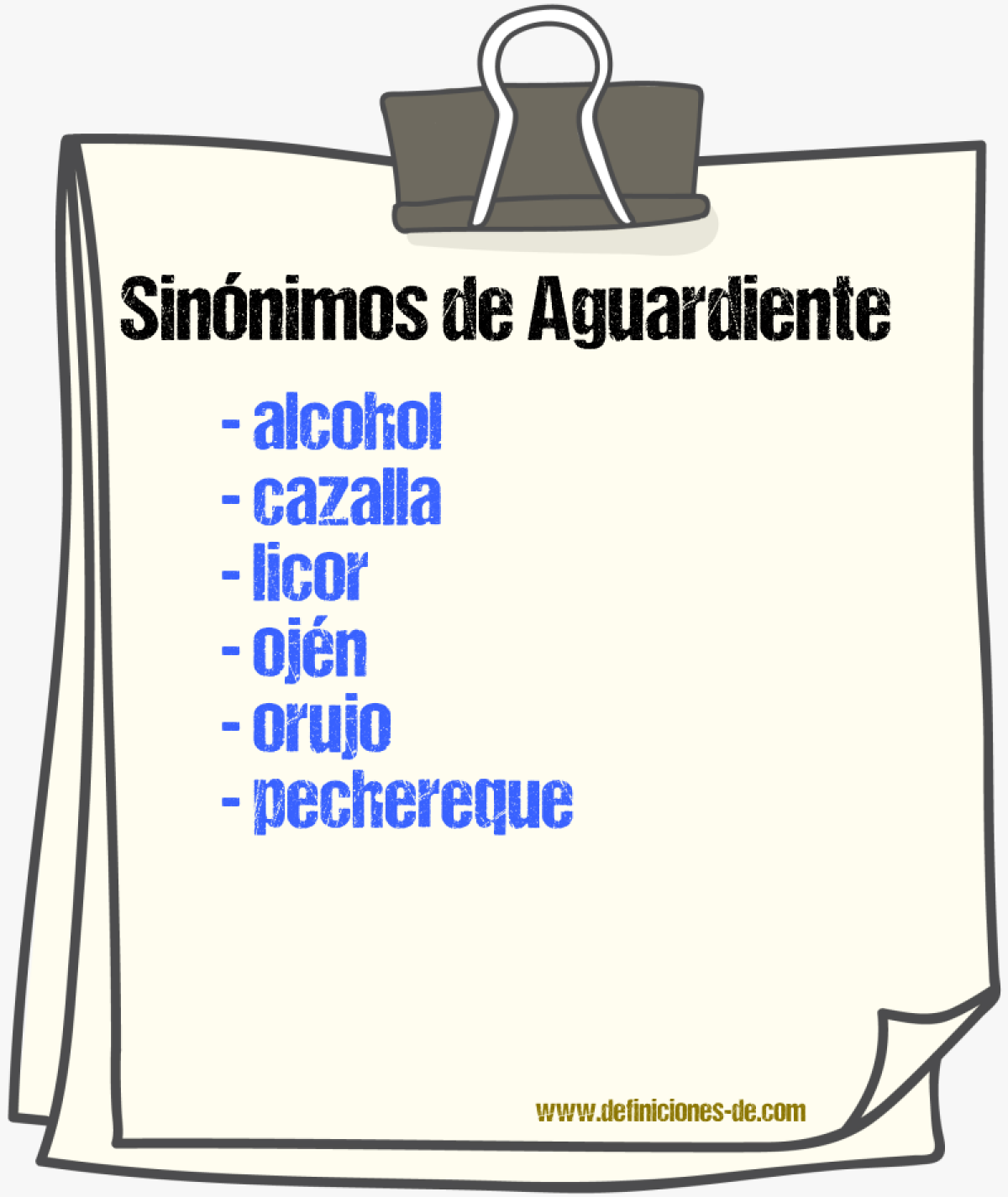 Sinnimos de aguardiente