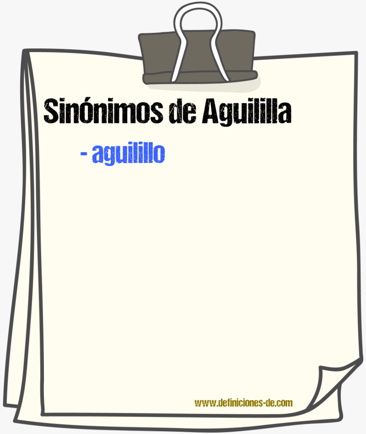 Sinnimos de aguililla