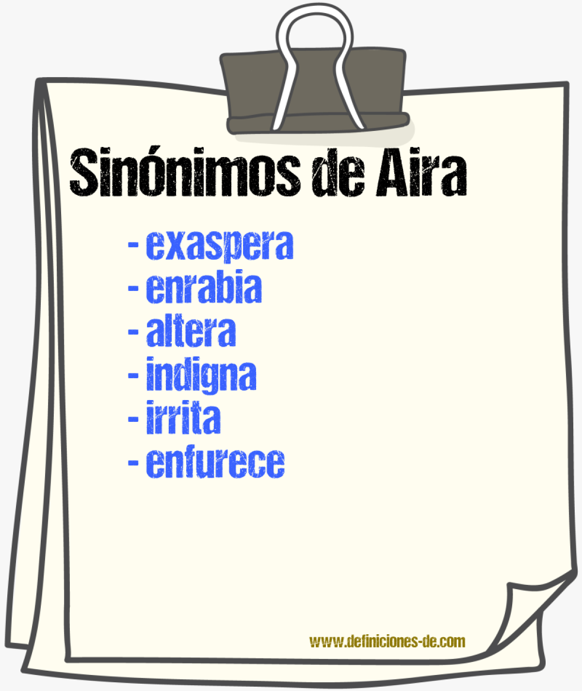 Sinónimos de aira