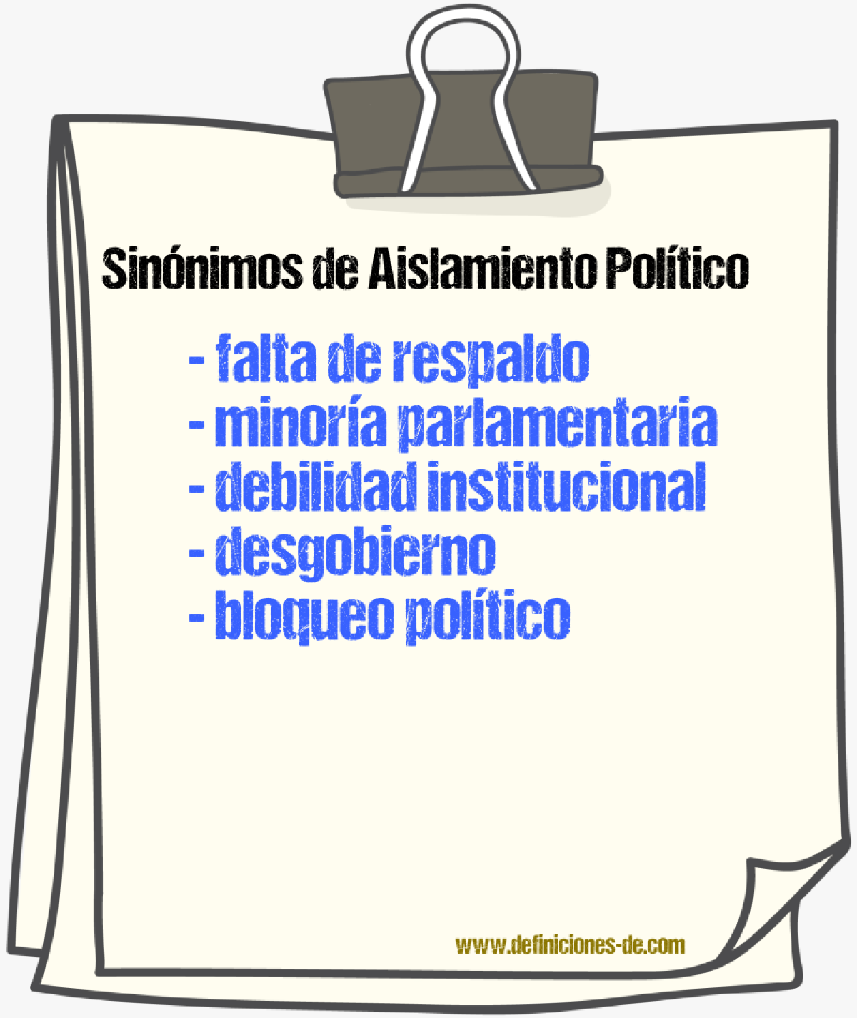 Sinónimos de aislamiento político