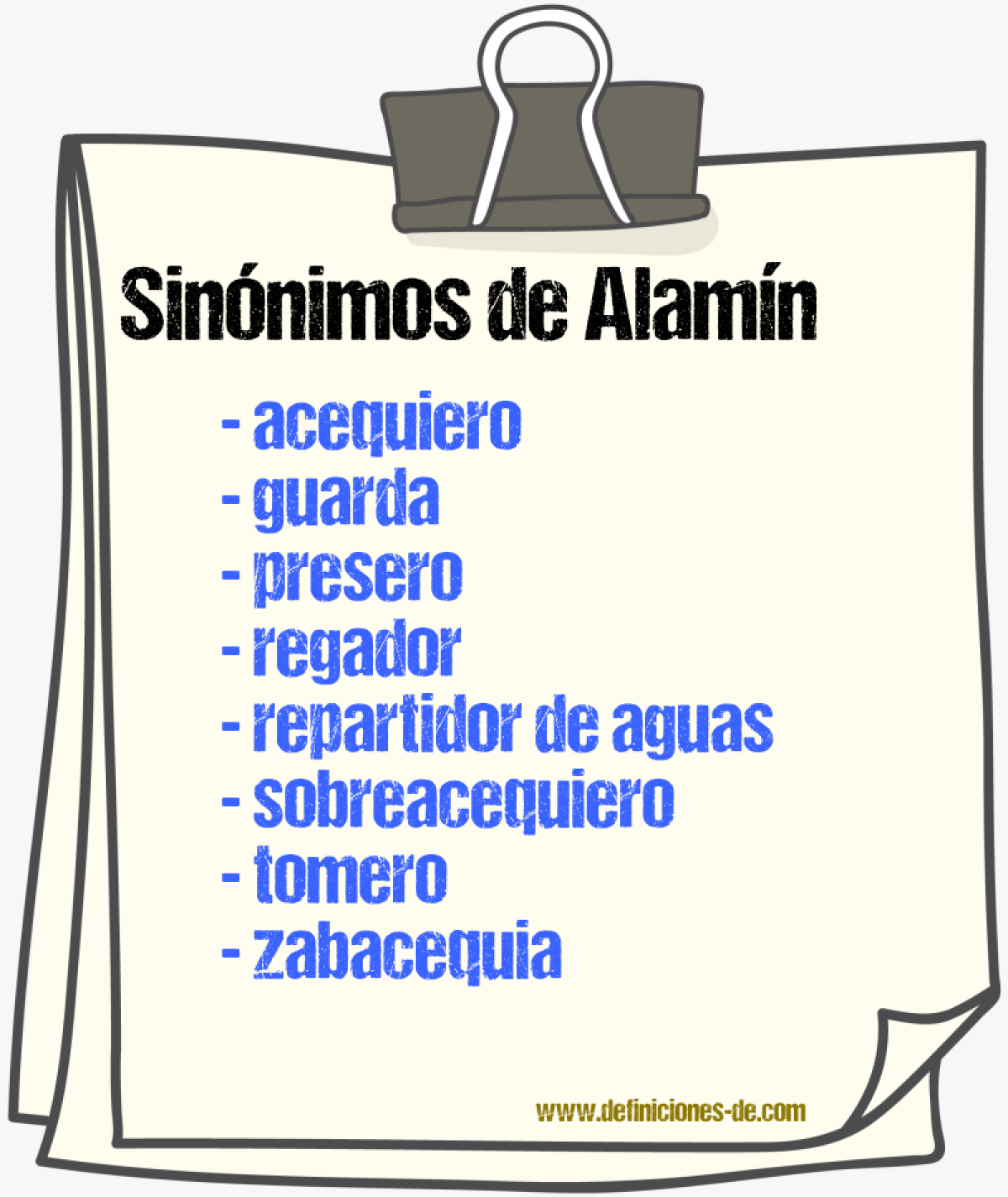 Sinnimos de alamn