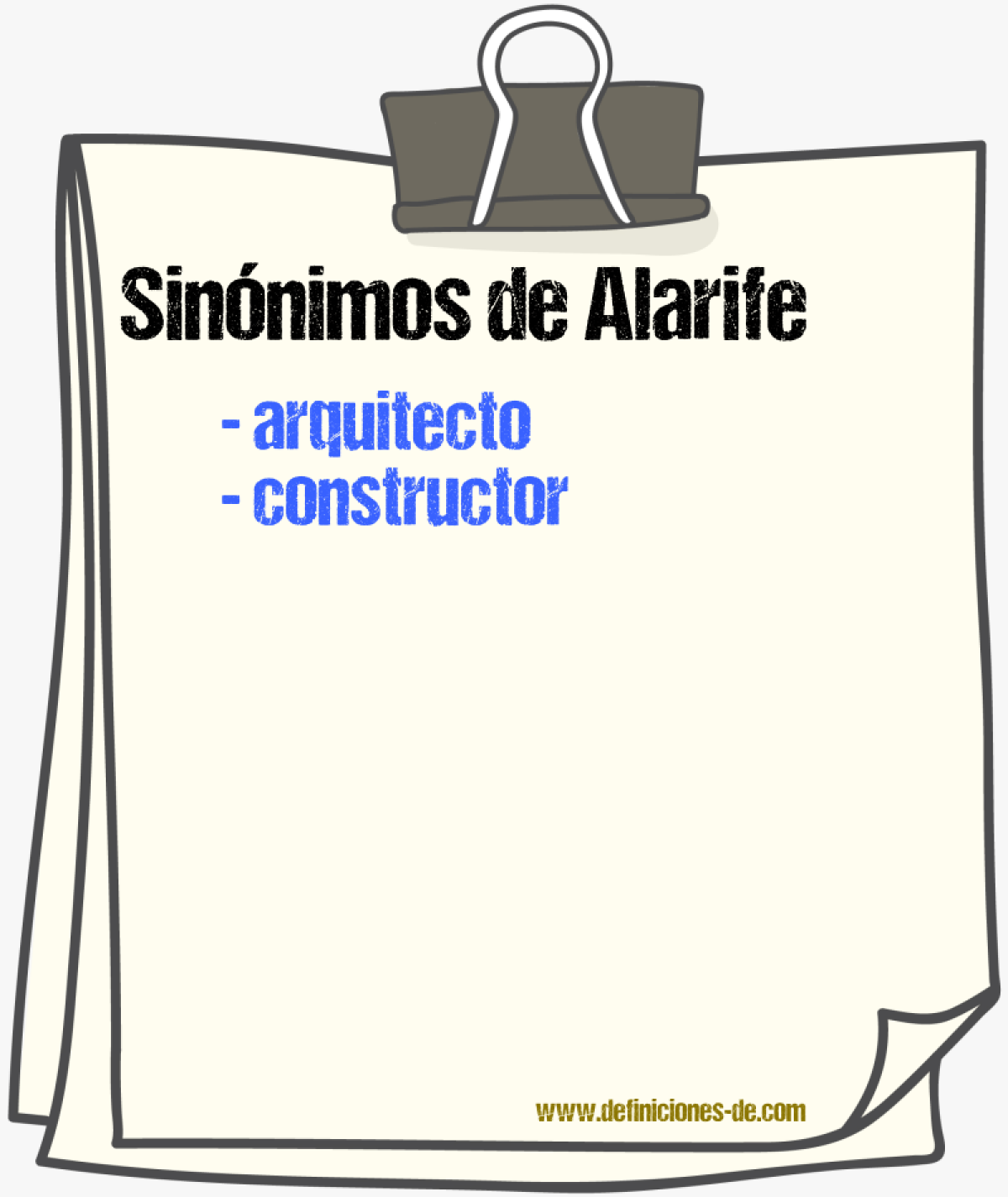 Sinnimos de alarife