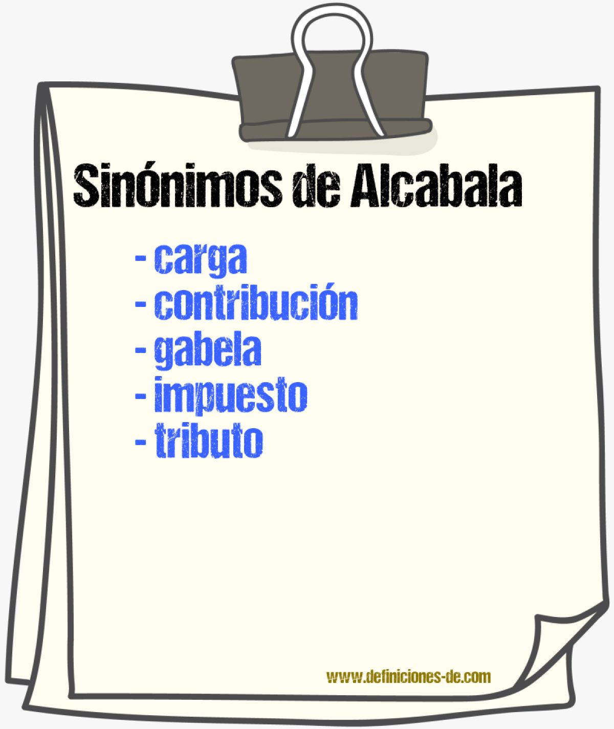 Sinnimos de alcabala