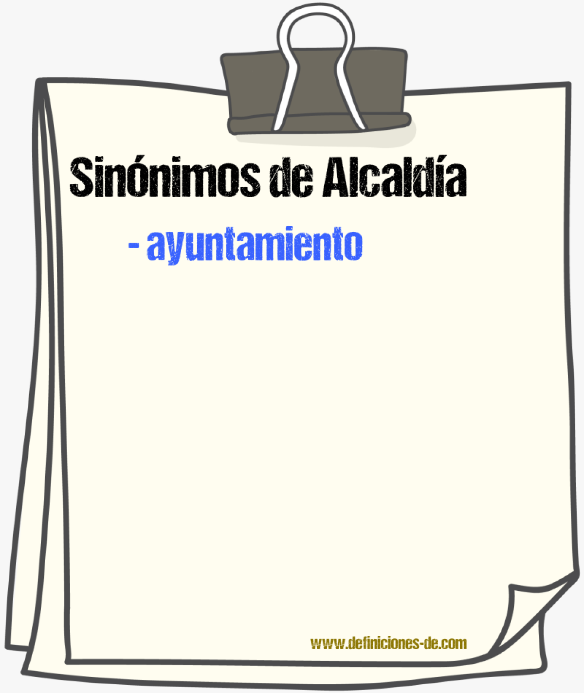 Sinnimos de alcalda