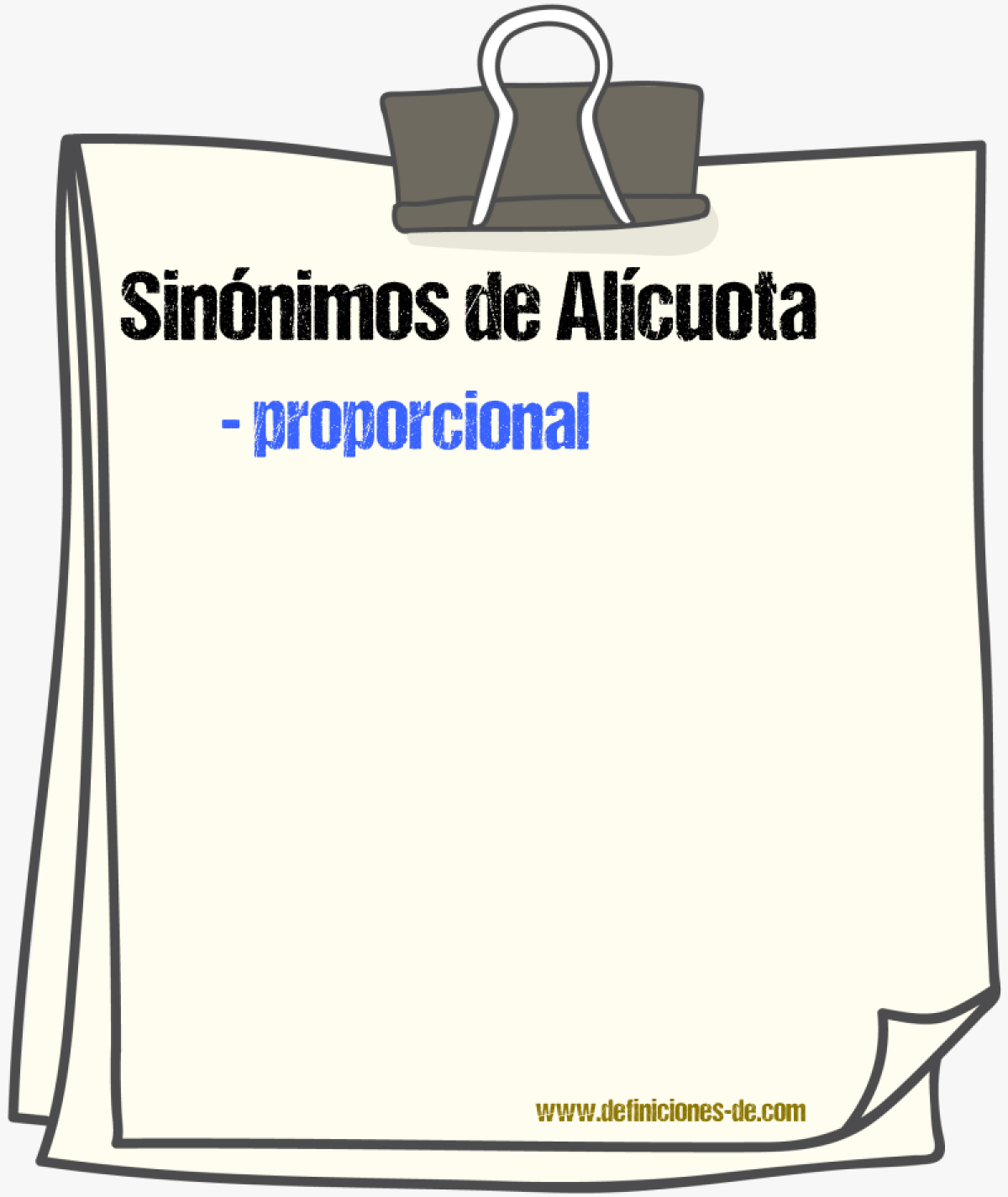 Sinnimos de alcuota