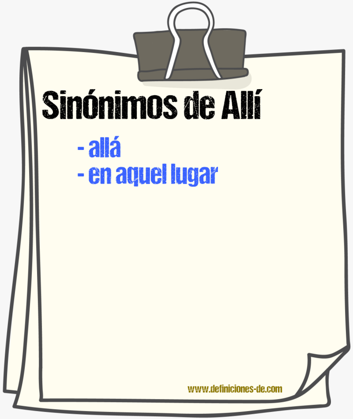 Sinnimos de all