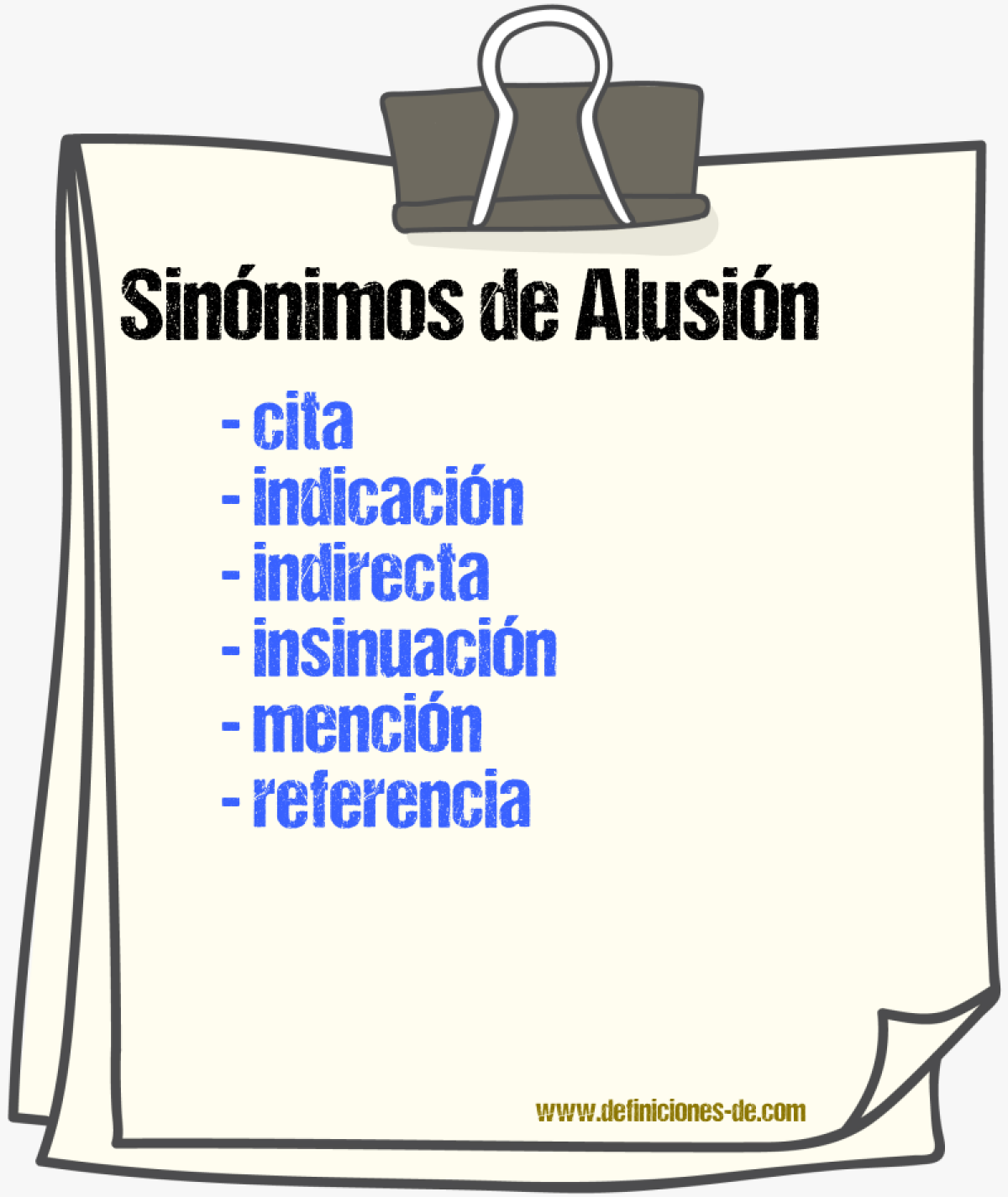 Sinnimos de alusin