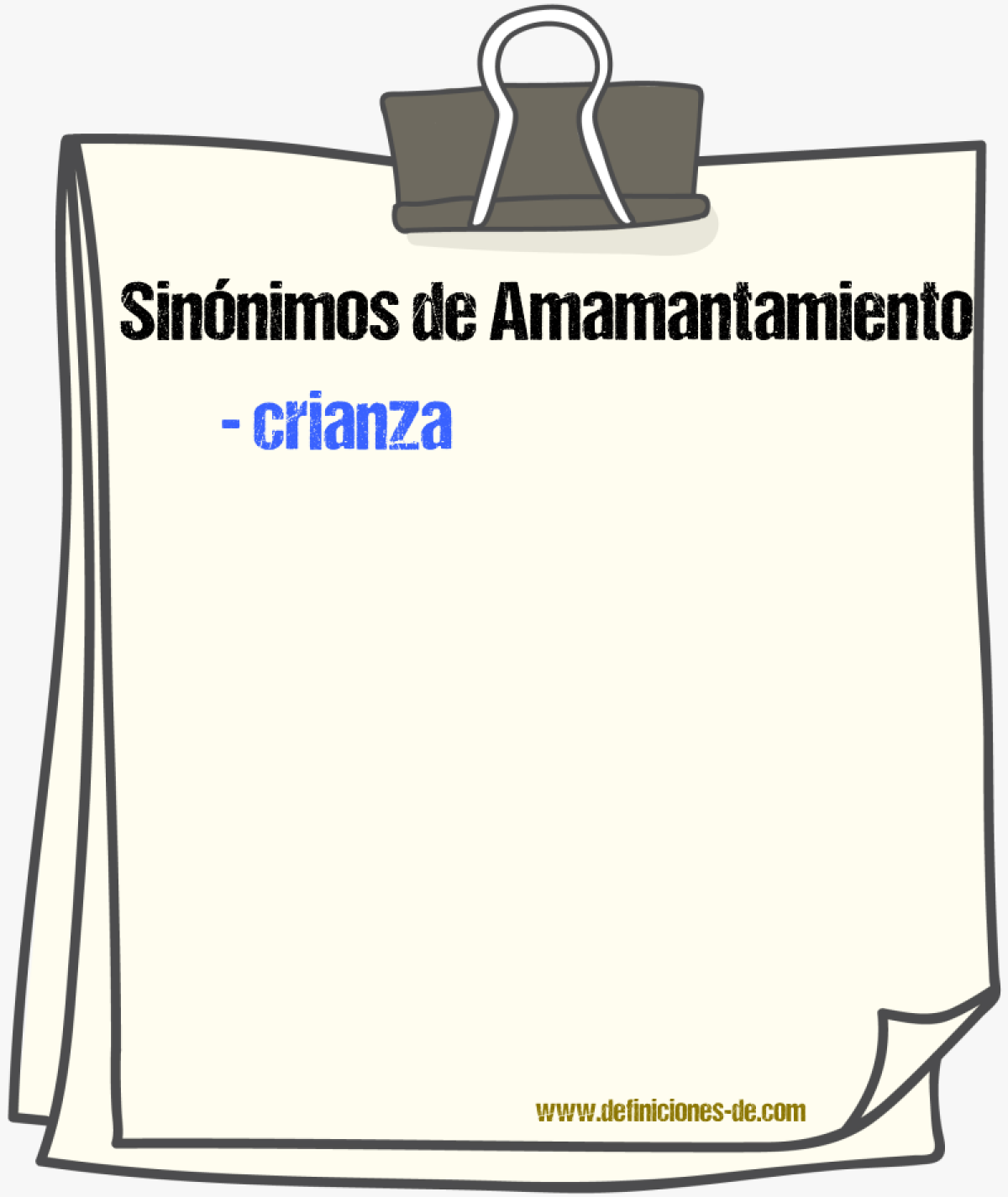 Sinnimos de amamantamiento