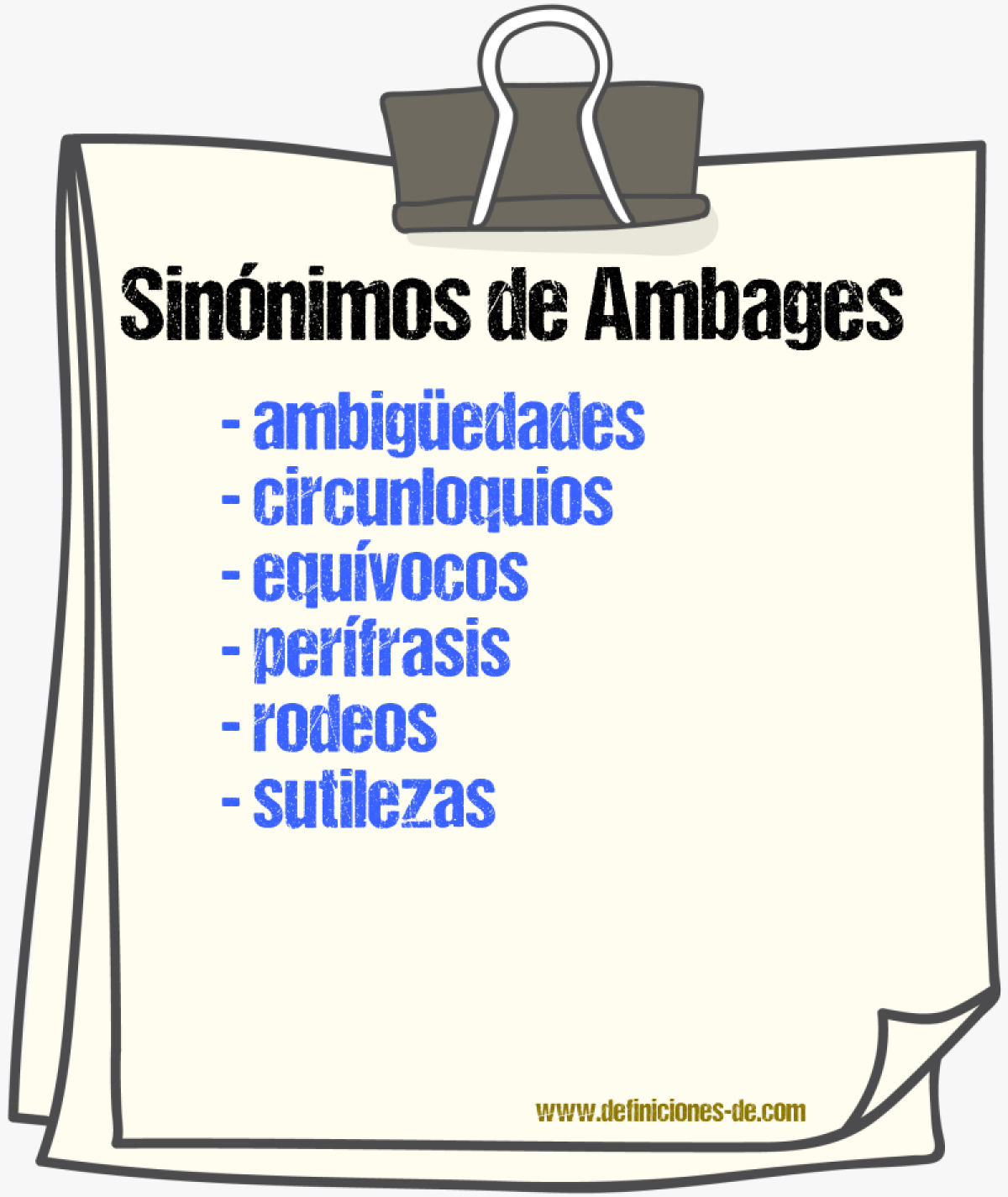 Sinnimos de ambages