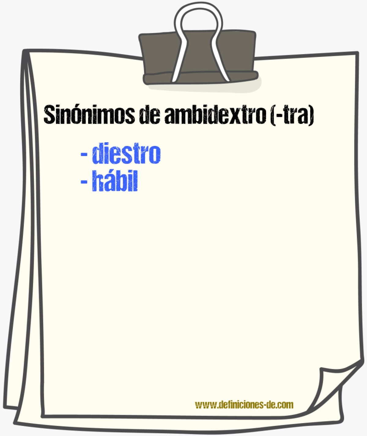 Sinnimos de ambidextro