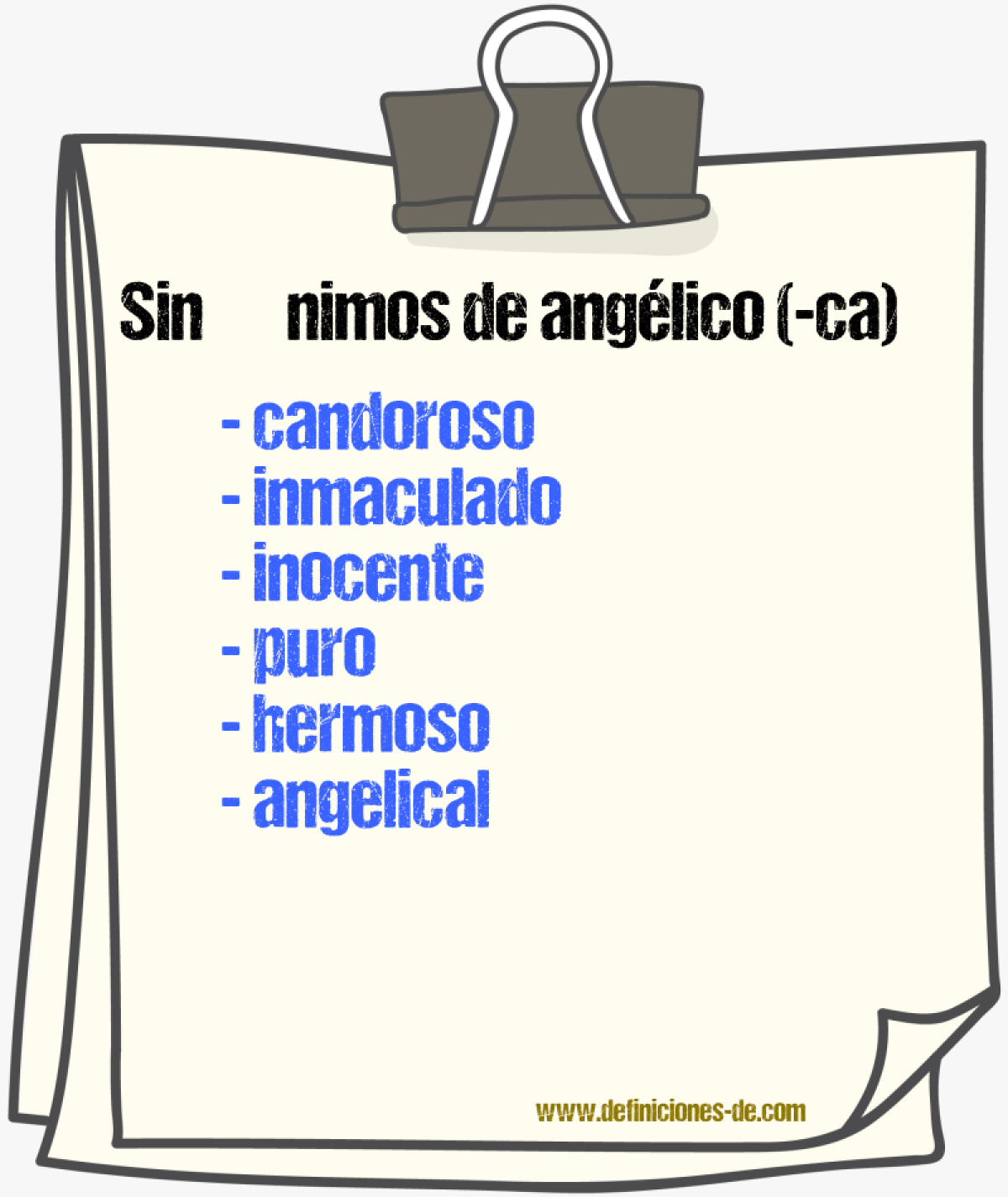 Sinnimos de anglico