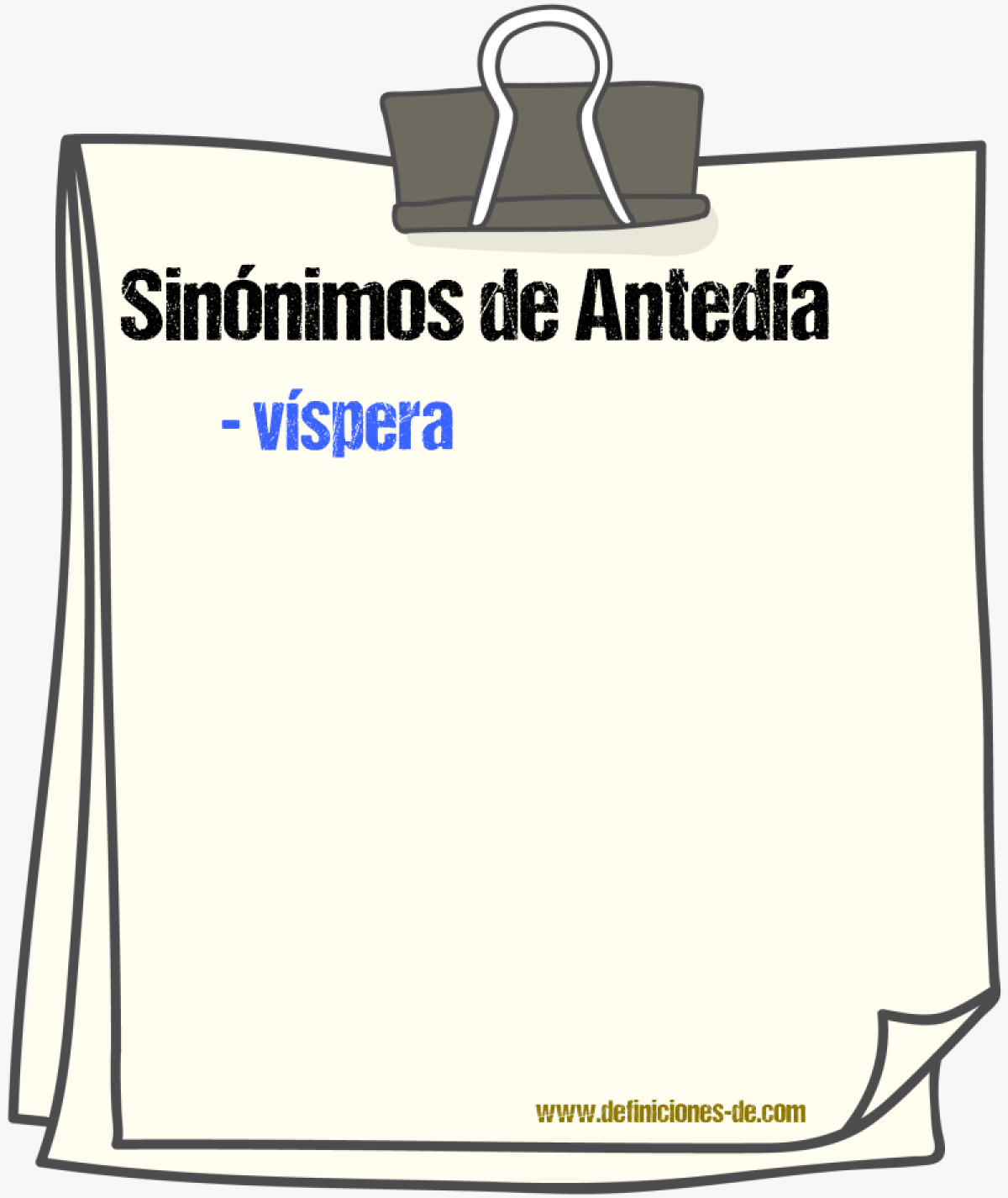 Sinnimos de anteda