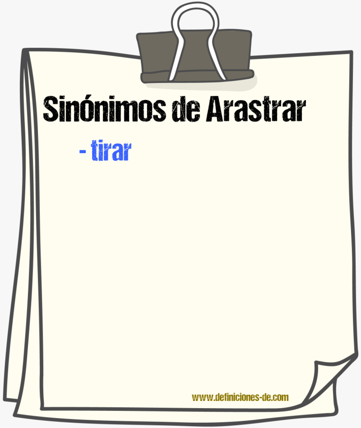 Sinnimos de arastrar